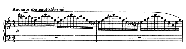 Etude: Andante sostenuto Op. 18 No. 2  by Bartók piano sheet music