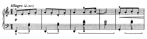 2. Peasant Costume   in D Minor by Bartók piano sheet music