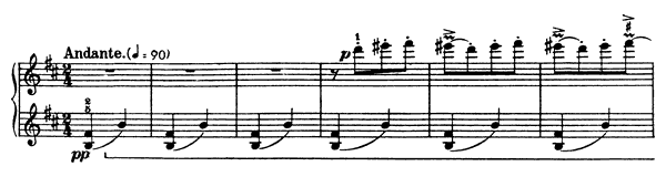 3. Standing Still   in B Minor by Bartók piano sheet music