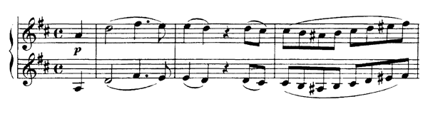 Six Variations on "Ich denke dein" - for four hands  WoO 74  in D Major by Beethoven piano sheet music