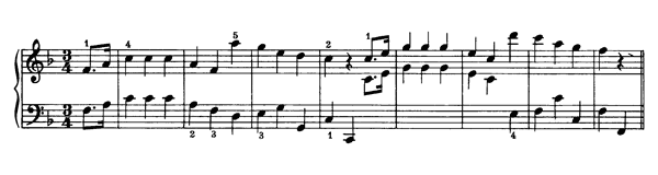 Minuet  WoO 217  in F Major by Beethoven piano sheet music