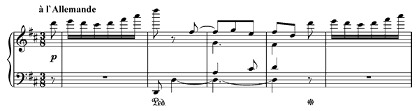 Bagatelle - Op. 119 No. 3 in D Major by Beethoven