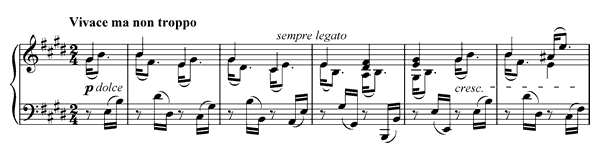 Sonata 30 Op. 109  in E Major by Beethoven piano sheet music