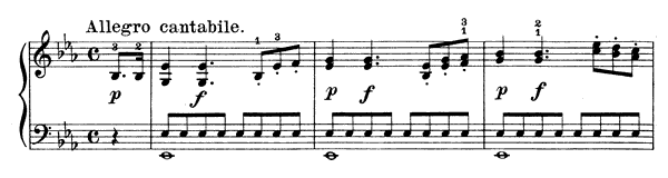 Sonatina 1  WoO 47  in E-flat Major by Beethoven piano sheet music