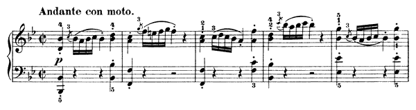 Ten Variations on "La stessa, la stessissima" by Salieri  WoO 73  in B-flat Major by Beethoven piano sheet music