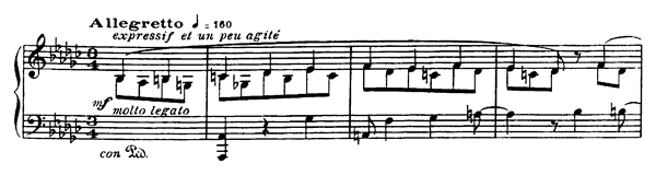 Agitato Op. 120    in E-flat Minor by Bonis piano sheet music