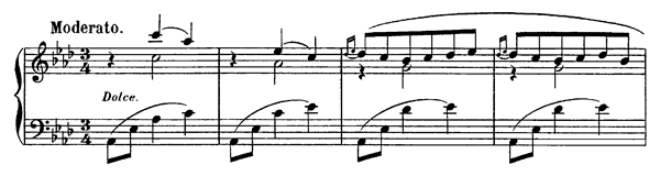 Berceuse by Bonis Berceuse Op. 23 in A-flat Major by Bonis piano sheet music