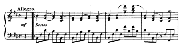 Bourr&eacute;e Op. 62    in B Minor by Bonis piano sheet music