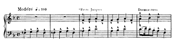 Frère Jacques by Bonis Frère Jacques Op. 92 No. 6 in F Major by Bonis piano sheet music