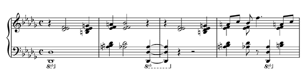 Prelude by Boulanger Prelude in D-flat Major by Boulanger piano sheet music