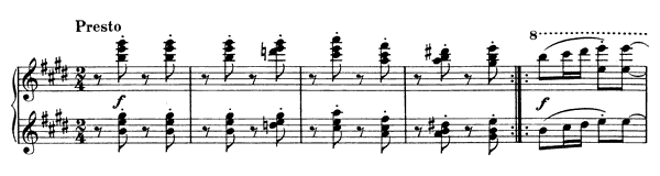 Hungarian Dance 10   in E Major by Brahms piano sheet music