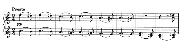 Hungarian Dance 8   in A Minor by Brahms piano sheet music