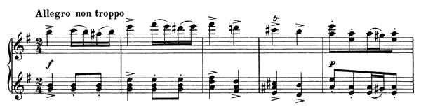 Hungarian Dance 9   in E Minor by Brahms piano sheet music