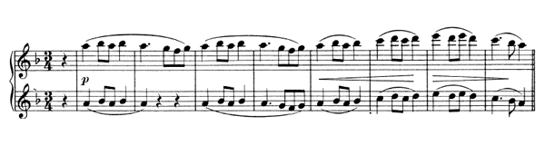 16. Waltz Op. 39 No. 16  in D Minor by Brahms piano sheet music