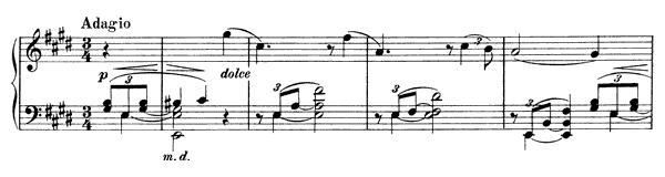 4. Intermezzo Op. 116 No. 4  in E Major by Brahms piano sheet music
