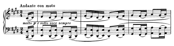 3. Intermezzo Op. 117 No. 3  in C-sharp Minor by Brahms piano sheet music