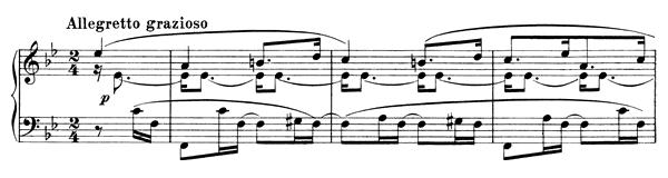 4. Intermezzo Op. 76 No. 4  in B-flat Major by Brahms piano sheet music