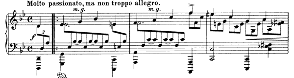 2. Rhapsody Op. 79 No. 2  in G Minor by Brahms piano sheet music