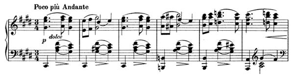 Waltz Op. 39 No. 7  in E Major by Brahms piano sheet music