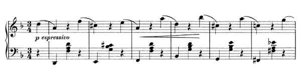 Waltz Op. 39 No. 9  in D Minor by Brahms piano sheet music