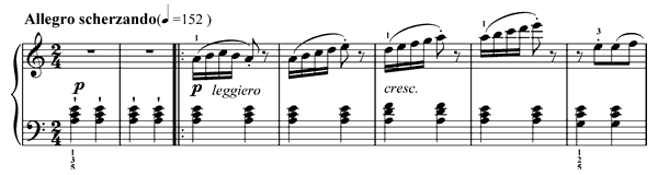 Arabesque Op. 100 No. 2  in A Minor by Burgmüller piano sheet music
