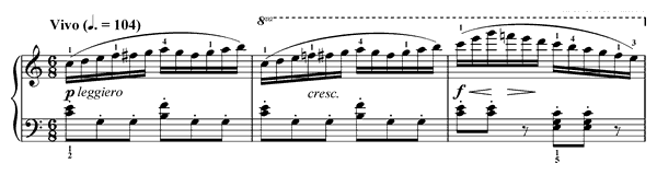 10. Velocity Op. 109 No. 10  in C Major by Burgmüller piano sheet music