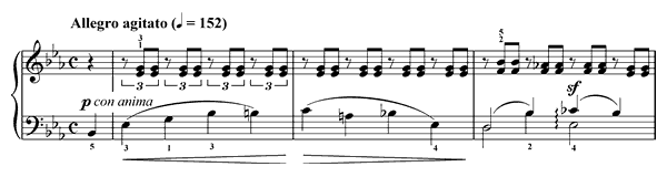 16. Parting Op. 109 No. 16  in E-flat Major by Burgmüller piano sheet music