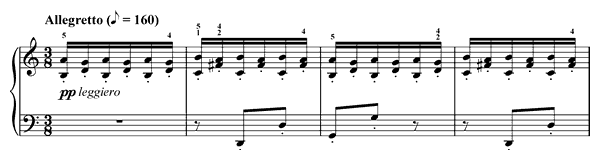 6. The Merry Maiden Op. 109 No. 6  in C Major by Burgmüller piano sheet music