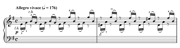 8. Agitato Op. 109 No. 8  in E Minor by Burgmüller piano sheet music
