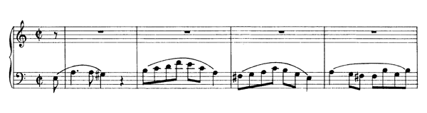 Fugue  B. 144  in A Minor by Chopin piano sheet music