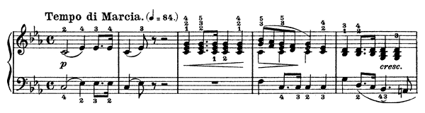 Marche Funèbre Op. 72 No. 2  in C Minor by Chopin piano sheet music