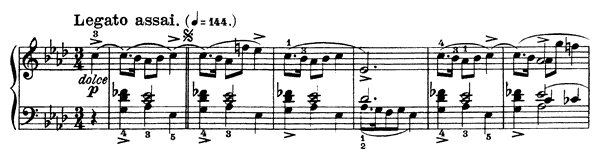 Mazurka 12 Op. 17 No. 3  in A-flat Major by Chopin piano sheet music