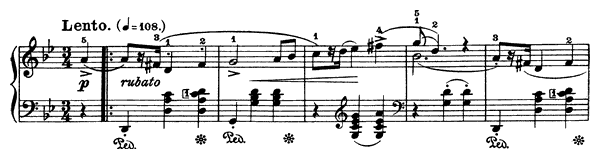 Mazurka 14 Op. 24 No. 1  in G Minor by Chopin piano sheet music