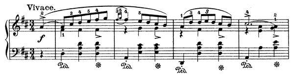 Mazurka 23 Op. 33 No. 2  in D Major by Chopin piano sheet music