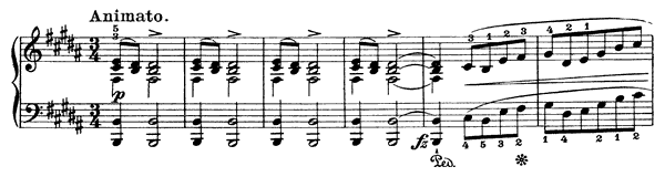 Mazurka 28 Op. 41 No. 3  in B Major by Chopin piano sheet music