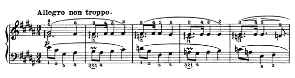 Mazurka 33 Op. 56 No. 1  in B Major by Chopin piano sheet music