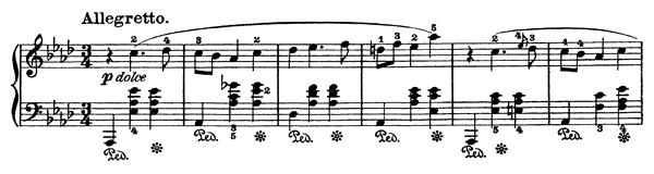 Mazurka 37 Op. 59 No. 2  in A-flat Major by Chopin piano sheet music