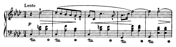 Mazurka 40 Op. 63 No. 2  in F Minor by Chopin piano sheet music