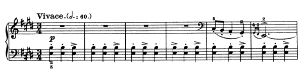 Mazurka 3 - Op. 6 No. 3 in E Major by Chopin