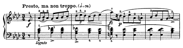 Mazurka 8 Op. 7 No. 4  in A-flat Major by Chopin piano sheet music