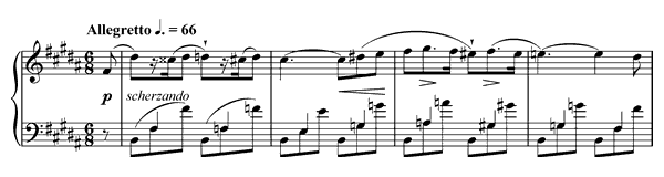 Nocturne 3 Op. 9 No. 3  in B Major by Chopin piano sheet music