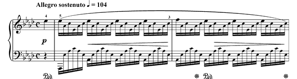 Etude Op. 25 No. 1  in A-flat Major by Chopin piano sheet music