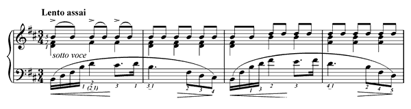 Prelude Op. 28 No. 6  in B Minor by Chopin piano sheet music