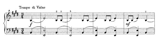 Waltz 15  B. 44  in E Major by Chopin piano sheet music