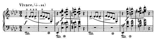 Waltz 2 Op. 34 No. 1  in A-flat Major by Chopin piano sheet music