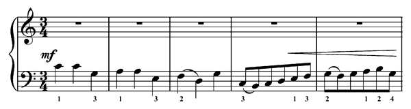 A Trumpet minuet   in C Major by Clarke piano sheet music