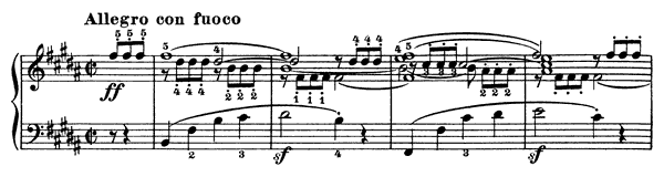 Study   in B Major by Clementi piano sheet music