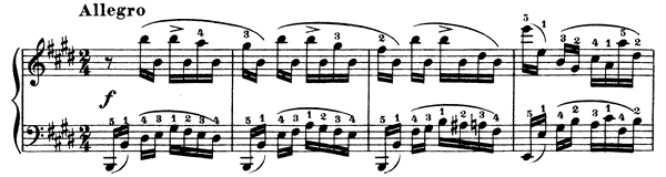 Study   in E Major by Clementi piano sheet music