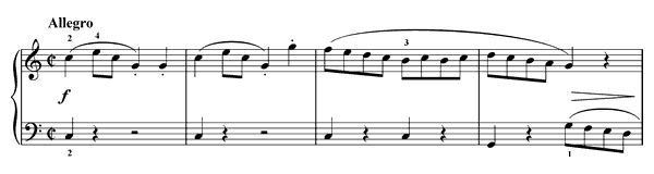 Sonatina Op. 36 No. 1  in C Major by Clementi piano sheet music