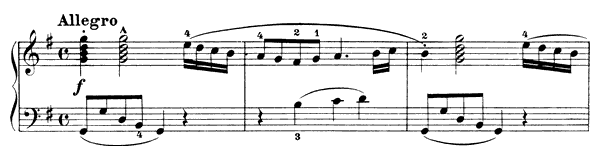 Sonatina Op. 38 No. 1  in G Major by Clementi piano sheet music